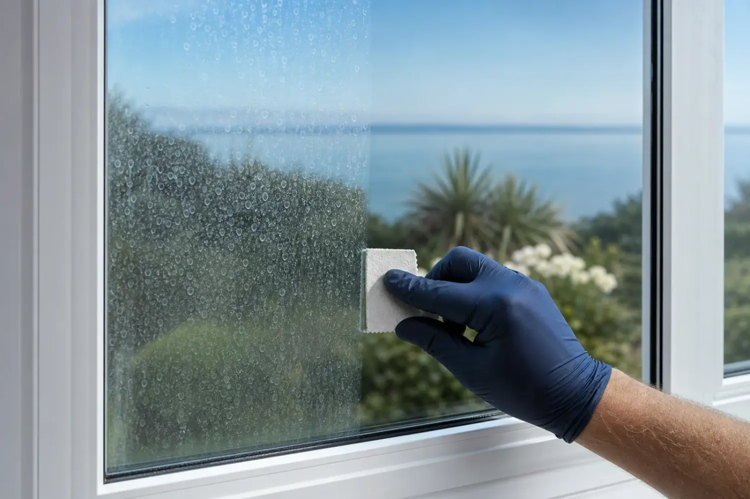 Preventing hard water spots from returning on residential windows