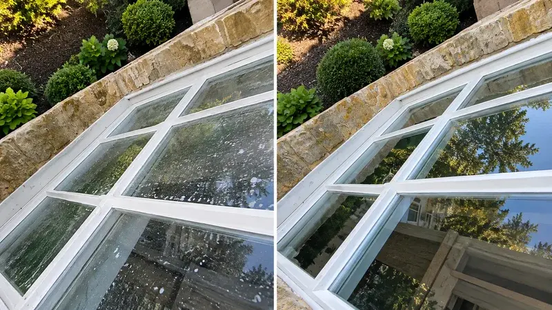 Two story home window cleaning project in Talega