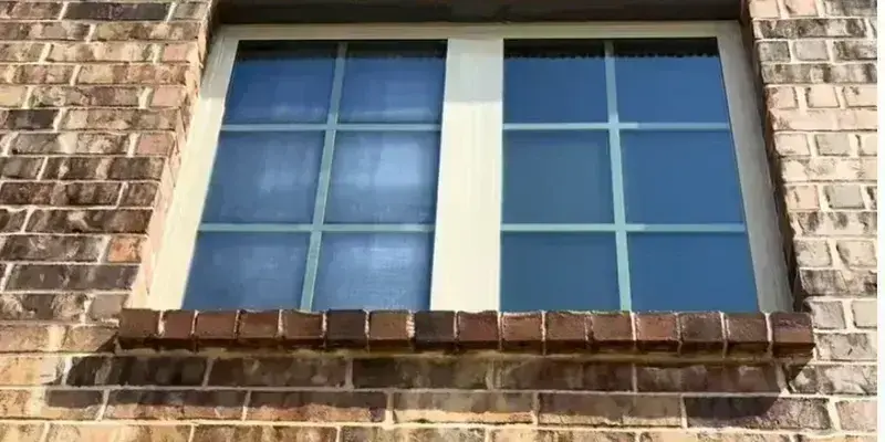 Cloudy window glass after cleaning